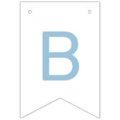 ブルーホットエアバルーン赤ちゃんシャワー バンティングフラッグ (第3の旗)