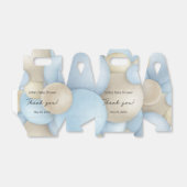 ブルーホットエアバルーン赤ちゃんシャワー フェイバーボックス (折り畳みなし)