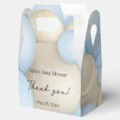 ブルーホットエアバルーン赤ちゃんシャワー フェイバーボックス (オープン)