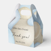 ブルーホットエアバルーン赤ちゃんシャワー フェイバーボックス (正面サイド)