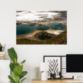 ブルーホット春イエローストーン ポスター (ホームオフィス)