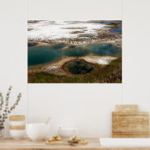 ブルーホット春イエローストーン ポスター (キッチン)