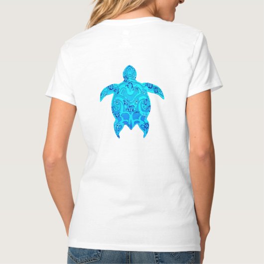 ブルーホヌ族の亀 Tシャツ (裏面)