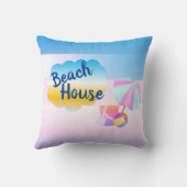 ブルーホライズンビーチハウスクッション クッション (裏面)