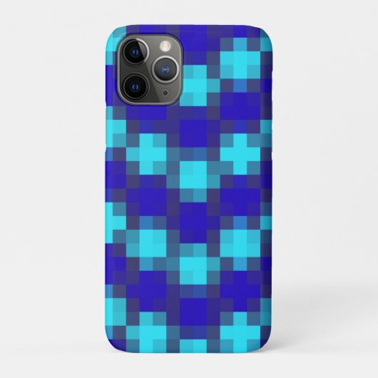 ブルーホライズン: 4色のブルーのチェック柄 Case-Mate iPhoneケース (裏)