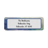 ブルーホリデイ差出人住所 ラベル (正面)