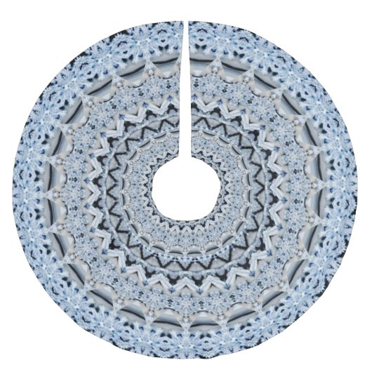 ブルーホリデークリスマスツリースカート ブラッシュドポリエステルツリースカート (正面)