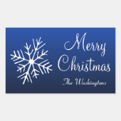 ブルーホリデーステッカー 長方形シール (正面)