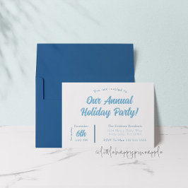 ブルーホリデーパーティー招待状 招待状