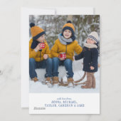 ブルーホリデーフローラ |フォトホリデーカード シーズンカード (裏面)