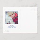 ブルーホリデーフローラ |フォトホリデーカード シーズンポストカード (裏面)