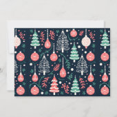 ブルーホリデープリントフォトクリスマスカード シーズンカード (裏面)