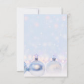 ブルーホリデー・パーティ・オフィスの会社従業員 招待状 (裏面)