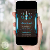 ブルーホリフーカパーティの招待状 招待状