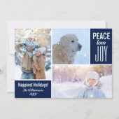 ブルーホリモダンーズピースラブジョイフォトコラージュ シーズンカード (正面)