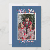 ブルーホリーホリすてきーポリクリスマスフォト シーズンカード (正面)