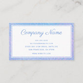 ブルーホログラフィック名刺 名刺 (裏面)