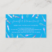 ブルーホログラムベーカリー自家製シェフパティスリー 名刺 (裏面)