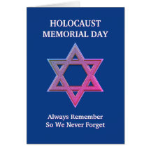 ブルーホロコースト追悼の日メモリアルカード