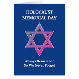 ブルーホロコースト追悼の日メモリアルカード