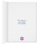 ブルーホロコースト追悼の日メモリアルカード (内側 (右))