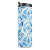 ブルーホワイトろうけつ染めフローラ タンブラー (回転右)