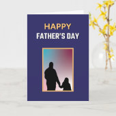 ブルーホワイトイエロー最高のパパエバーハッピーファーズデー カード (黄色い花)