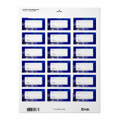 ブルーホワイトウィンターパインカスタムラベル ラベル (フルシート)