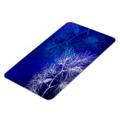 ブルーホワイトウィンターホリデーパイン マグネット (左側)