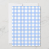 ブルーホワイトウォーター色ベビーシャワー招待状 招待状 (裏面)