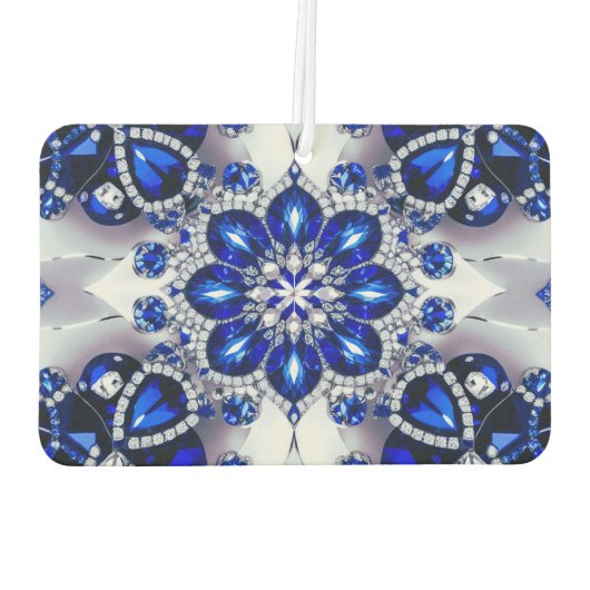 ブルーホワイトカラー付きカーエアーフレッシュナーデザイン カーエアーフレッシュナー (裏面)