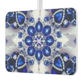 ブルーホワイトカラー付きカーエアーフレッシュナーデザイン カーエアーフレッシュナー (左)