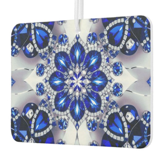 ブルーホワイトカラー付きカーエアーフレッシュナーデザイン カーエアーフレッシュナー (左)