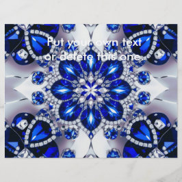 ブルーホワイトカラー付きフライヤーデザイン チラシ