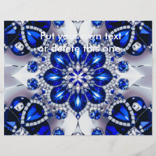 ブルーホワイトカラー付きフライヤーデザイン チラシ