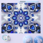 ブルーホワイトカラー付きフライヤーデザイン チラシ (シングル)