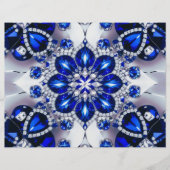 ブルーホワイトカラー付きレターヘッドデザイン (正面)