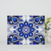 ブルーホワイトカラー付きレターヘッドデザイン (スタンド正面)