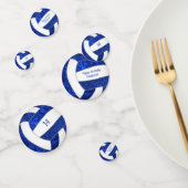 ブルーホワイトガーリーバレーボール誕生日パーティー コンフェッティ (グループ)