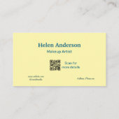 ブルーホワイトクラシックサロンロイヤリティカード 名刺 (裏面)