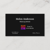 ブルーホワイトクラシックサロンロイヤリティカード 名刺 (裏面)