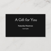 ブルーホワイトクラシック事業証明書 名刺 (正面)