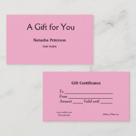 ブルーホワイトクラシック事業証明書 名刺