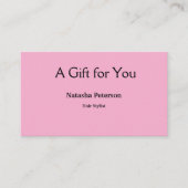 ブルーホワイトクラシック事業証明書 名刺 (正面)