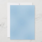 ブルーホワイトクリスマスフローラオーナメント取引所 招待状 (裏面)