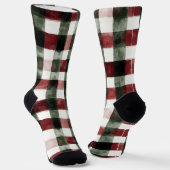 ブルーホワイトシックフローラ ソックス (傾斜あり)