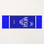 ブルーホワイトスタラ ヨガマット (正面(横))