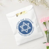 ブルーホワイトスターオブデイヴィッドバー（ユダヤ教の）バル・ミツバー フェイバーバッグ (封をした状態)