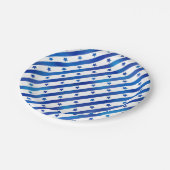 ブルーホワイトスターズストライプアメリカ合衆国愛国者 ペーパープレート (アングル)