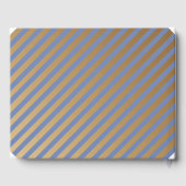 ブルーホワイトストライプの卒業上級写真 ゲストブック (裏面)